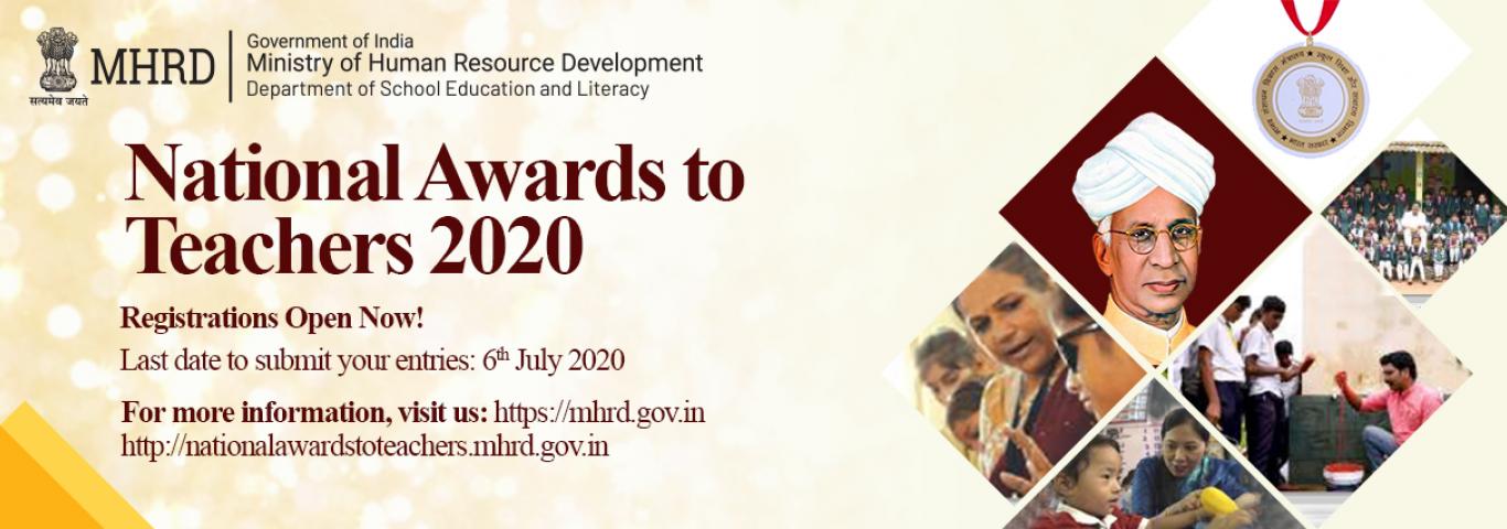 National Awards to Teachers 2020